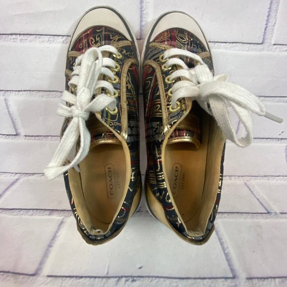 Coach Graffiti Art Sneaker Shoe Barrett - Picture 11 of 12